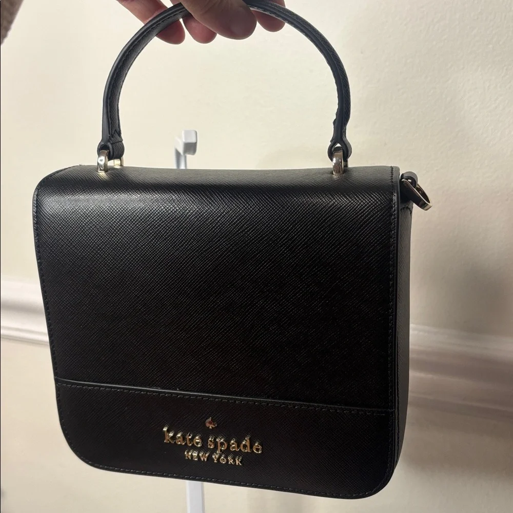 🔥LOW START Kate Spade Staci Square Saffiano Leather crossbody (NEW) - Picture 12 of 14